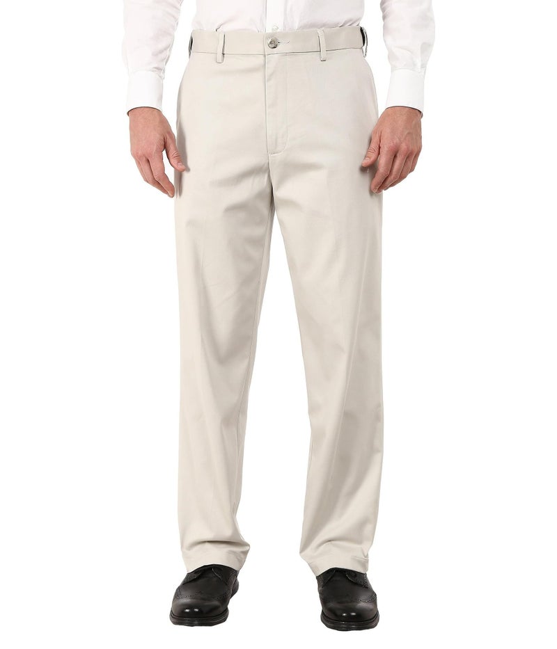 Dockers Men's Relaxed Fit Comfort Khaki Pants, Porcelain Khaki, 34W x 30L - Image 1